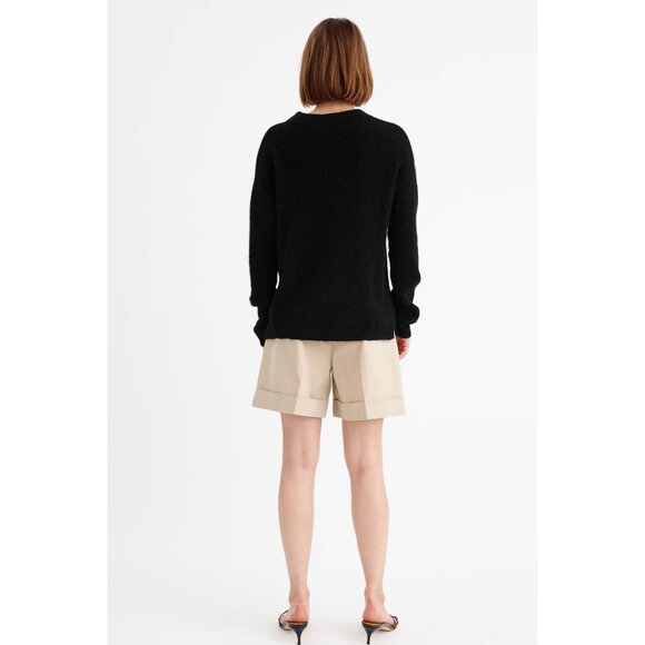 InWear Women's Papina Wool Pullover‎ Sweater In Black Size XS - Picture 3 of 10